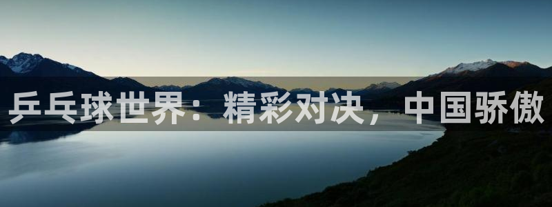  星空体育平台：乒乓球世界：精彩对决，中国骄傲